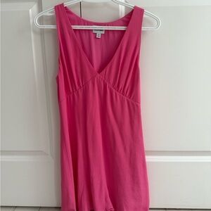 Aritzia Sunday best pink mini dress!